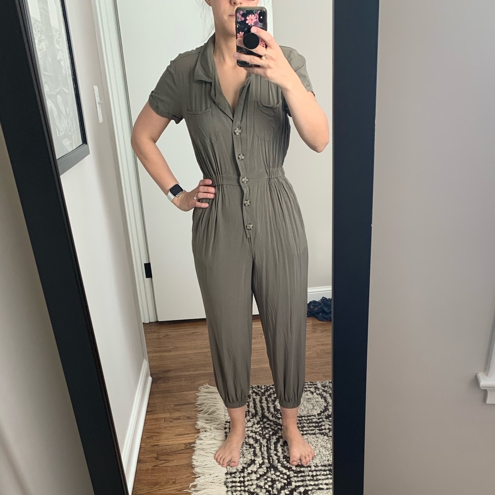 Olive green jumpsuit